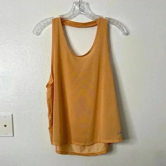 Nike Dri-Fit Orange Cutout Back Tank - Picture 2 of 6
